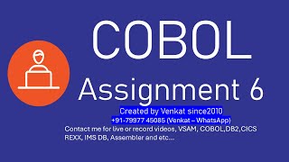 COBOL Assignment 6  Sign Positive Negative values display [upl. by Affer933]