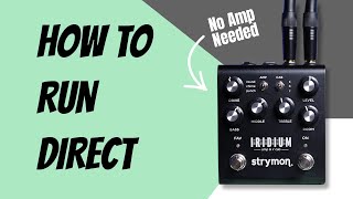 How To Run Your Pedalboard Direct [upl. by Nye]