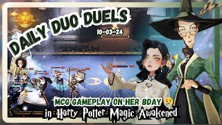 Magic Awakened  Daily Duo Duels  Oct 3rd 2024  Using McGonagall Echo on her Bday [upl. by Annaohj]