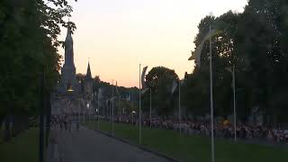 Procession Mariale aux flambeaux at the Sanctuaire de Lourdes  11 August 2024 [upl. by Enyawed]