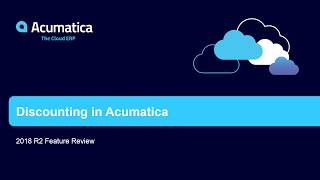 Setting Prices and Discounts in Acumatica 2018 R2 [upl. by Anoiek689]