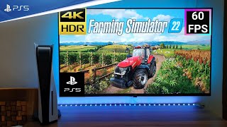 Farming Simulator 22 Gameplay PS5 4K HDR 60FPS [upl. by Enomar]