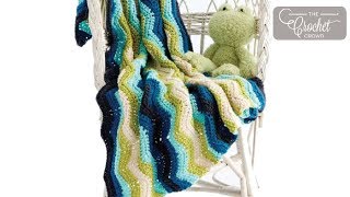 Easy Crochet Chevron Stripes Baby Blanket [upl. by Taran754]