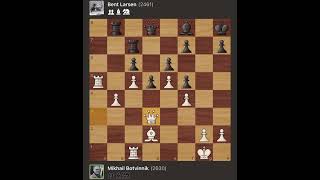 Mikhail Botvinnik vs Bent Larsen  Leiden  Netherland 1970 [upl. by Diarmid146]