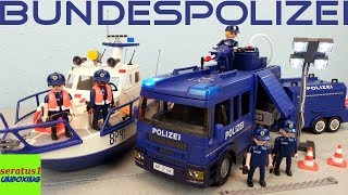 Playmobil Bundespolizei Großeinsatz 9400 Mega Set auspacken seratus1 unboxing [upl. by Otsenre]