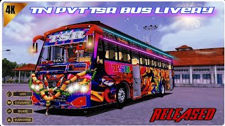 🥰😇TN PVT TSR BUS LIVERY RELEASED🤩 FOR BUS SIMULATOR INDONESIA [upl. by Verlie]