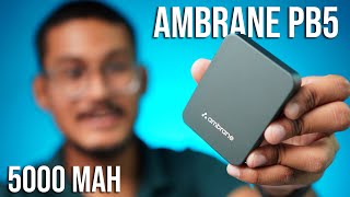 Ambrane AeroSync PB 5  5000mah  Unboxing amp Review  Magsafe Powerbank for iPhone Under Rs2000 [upl. by Mcgray]