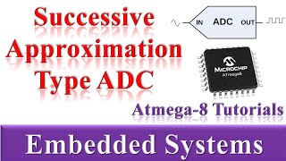 18What is ADC  Successive Approximation Type ADC  AVR Atmega8 Tutorials In Hindi  Microchip [upl. by Elram]