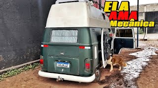 MODIFICAMOS ALGUMAS COISAS NA KOMBI E DESCOBRIMOS O PROBLEMA DO MOTOR T10 Ep14 [upl. by Nerrot]