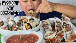 BALUT AT OYSTER  PHILIPPINES EXOTIC FOOD  MUKBANG PHILIPPINES  TOL BULOY MUKBANG [upl. by Lrak287]