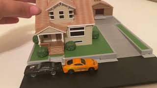 Jada Toys Fast amp Furious Nano Hollywood Rides Dom Torettos House Display Diorama Honest Toy Review [upl. by Hnahk350]