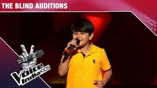 Madhav Performs On Likhe Jo Khat Tujhe  The Voice India Kids  Episode 1 [upl. by Silin]