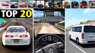 TOP 20 Best Driving Games for Mobile [upl. by Aleina272]