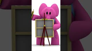 ✨ 🎨 Pocoyo is painting a wonderful picture with his friends  The BEST Pocoyo Moments  shorts [upl. by Lune]