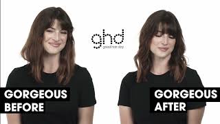 How To Textured Flat Iron Waves with ghd Gold Styler [upl. by Ayifa]