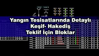 Yangın Tesisatlarında Detaylı Keşif Hakediş  Teklif İçin Bloklar [upl. by Ahsekat]