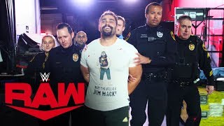 Rusev is taken away from Raw in handcuffs Raw Exclusive Nov 25 2019 [upl. by Peirce476]