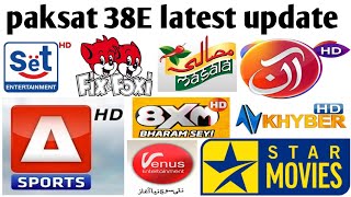 paksat 38E latest update  C band Dish setting channel list  6 Feet dish antenna  09102024 [upl. by Halivah]