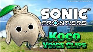 All Koco Voice Clips • Sonic Frontiers • Voice Lines 2022 [upl. by Rabbaj]