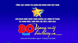 Lễ khai mạc Liên hoan Nghệ thuật quần chúng lực lượng vũ trang thanh niên và sinh viên năm 2024 [upl. by Acisset]