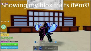 Showing my blox fruits items  core [upl. by Hermon]