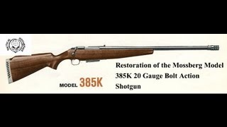 Mossberg Model 385K Restoration Pt 2 General Disassembly [upl. by Ahsena]