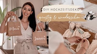 HOCHZEITSDIY  Hochzeitsdeko einfach amp günstig selbst machen  Greenery Wedding  DieHeydas [upl. by Featherstone]