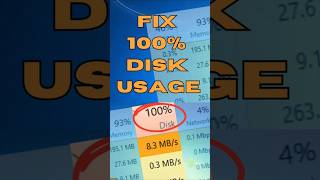 Fix 100 DISK Usage in Windows 10 NOW [upl. by Niessuh649]