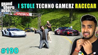 STEALING TECHNO GAMERZquotS MOST EXPENSIVE RACECAR  GTA V GAMEPLAY 190  TECHNO GAMERZ GTA 5 [upl. by Atims]