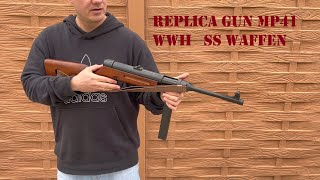 Replica Schmeisser gun MP 41 WWII Waffen SS  Denix [upl. by Bondy467]