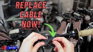 How To Know When The Throttle Cable NEEDS Replacement On Your Dirt Bike [upl. by Idolla]