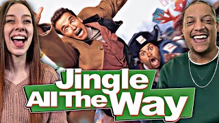 JINGLE ALL THE WAY  MOVIE REACTION  Our First Time Watching  TURBO MAN ROCKS  Arnold 🎄🎄🎄 [upl. by Dallis]