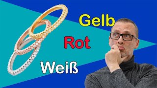 Weißgold Gelbgold Rotgold  So entstehen die Farben [upl. by Namsaj]