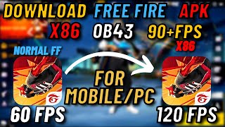 How to Download Free Fire OB43 New Update  Free Fire New Update OB43 APK  Free Fire x86 Version [upl. by Ibok]