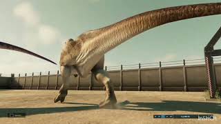 CARCHARODONTOSAURUS VS ACROCANTHOSAURUS QUI VA GAGNER CE COMBAT  jurassic World évolution 2 [upl. by Donell]