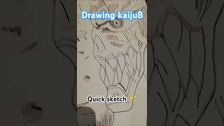 Drawing kaiju 8 anime kaiju [upl. by Anjanette]