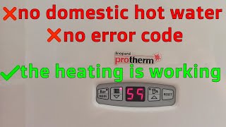 How to fix No domestic hot water for Protherm Leopard Boiler 419 [upl. by Bergeron]