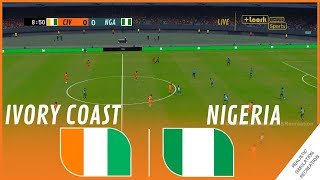 CÔTE DIVOIRE  NIGERIA  Finale Coupe dAfrique des Nations 2023  Simulation de jeu vidéo [upl. by Anilys]