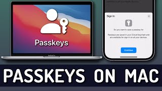 How To Use PASSKEYS on iPhone iPad and Mac [upl. by Nerra]