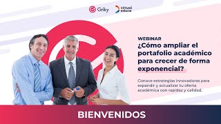 Webinar quot¿Cómo Ampliar el Portafolio Académico para Crecer de Forma Exponencialquot con Griky [upl. by Nnanerak466]