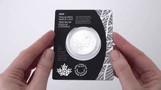 2024 5 1oz 9999 Pure Silver Coin – Treasured Silver Maple Leaf First Strikes Polar Bear Privy [upl. by Meda171]