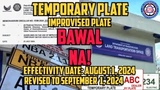 LTO new Memorandum  Temporary plate and improvised plate bawal na  motodave [upl. by Aniat]