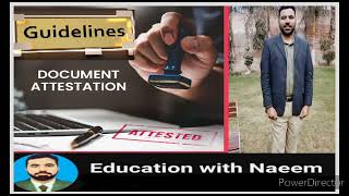 Documents Attestation Guidelines for Teachers  NADRA Attestation rules for Teachers [upl. by Turnheim]