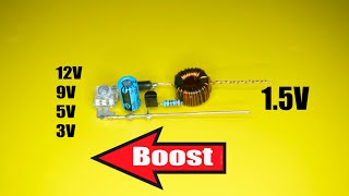 How to make Step up booster 15V to 3V 5V 9V 12V [upl. by Oliviero]