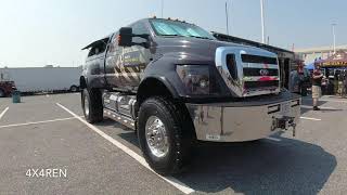 Ford F650 4X4 crew cab Supertrucks Spotted at 2020 ocean city Jeep Week goarmy [upl. by Norina]