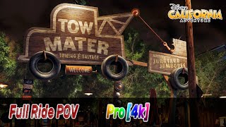 Maters Junkyard Jamboree  Full Ride POV 4k  Disney California Adventure [upl. by Cassidy]