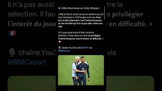 React au propos de Deschamps sur Mbappe mbappe deschamps france football react reaction [upl. by Ecnatsnoc]