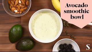 How to prepare a delicious avocado smoothie bowl [upl. by Peednus]