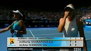 Maria Sharapova vs Ana Ivanovic 2008 Australian Open Final Highlights [upl. by Ludeman]