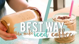 The EASIEST Iced Coffee Recipe Ever  Best Way to Make Iced Coffee at Home 👌🏻😉 [upl. by Anemolihp150]